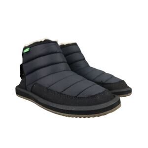 Sanuk Shoes Kids 5 Boots Winter Puff N Chill Slip On Quilted Nylon Warm Casual
